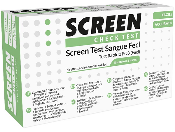 SCREEN TEST RAPIDO PRESENZA DI SANGUE OCCULTO NELLE FECI SCREEN TEST FOB - pharmaonline24.it