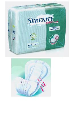 PANNOLONE PER INCONTINENZA SAGOMATO SERENITY SOFTDRY+ ALOE SUPER 30 PEZZI - pharmaonline24.it