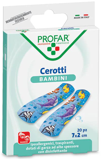 CEROTTO BAMBINI 7X2 CM 20 PEZZI PROFAR - pharmaonline24.it