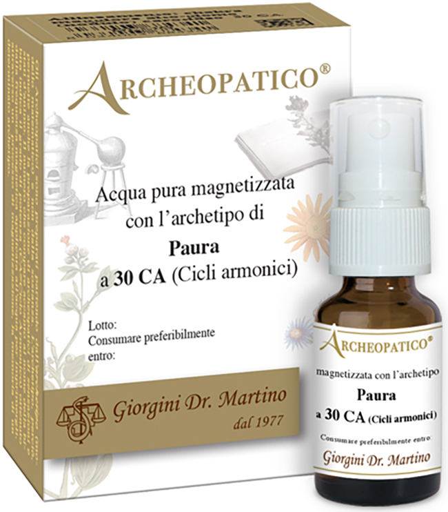 ARCHEOPATICO ACQUA PURA MAGNETIZZATA CON ARCHETIPO PAURA A 30 CICLI ARMONICI 10 ML - pharmaonline24.it