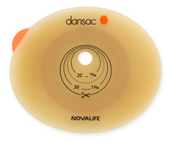 PLACCA PER COLO ILEO ED UROSTOMIA DANSAC NOVALIFE2 36MM RITAGLIABILE 10-28 - pharmaonline24.it
