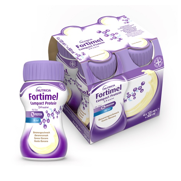 FORTIMEL COMPACT PROTEIN BANANA 4 BOTTIGLIE 125 ML - pharmaonline24.it
