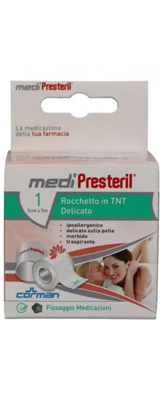 CEROTTO IN ROCCHETTO IN TNT MEDIPRESTERIL DELICATO M5X5CM - pharmaonline24.it