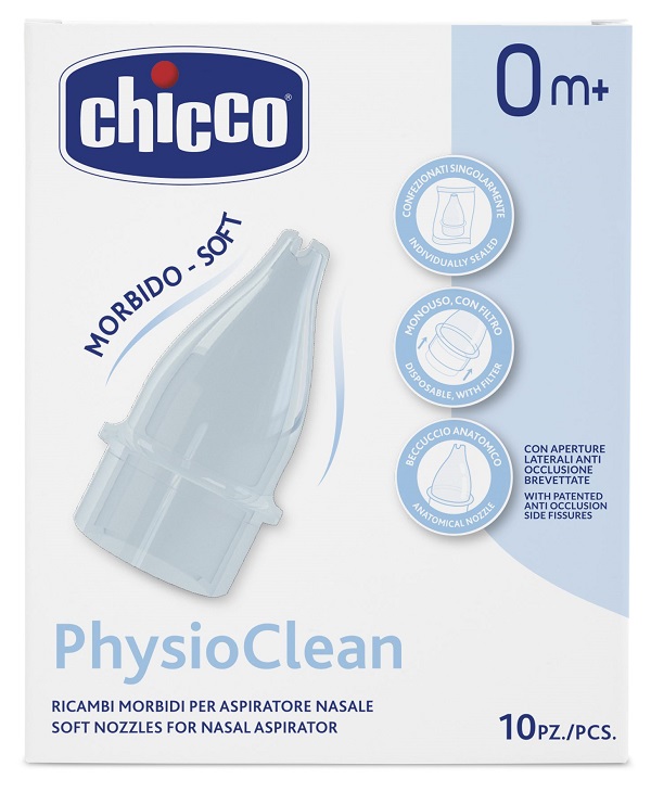RICAMBI MORBIDI PER ASPIRATORE NASALE CHICCO PHYSIOCLEAN - pharmaonline24.it