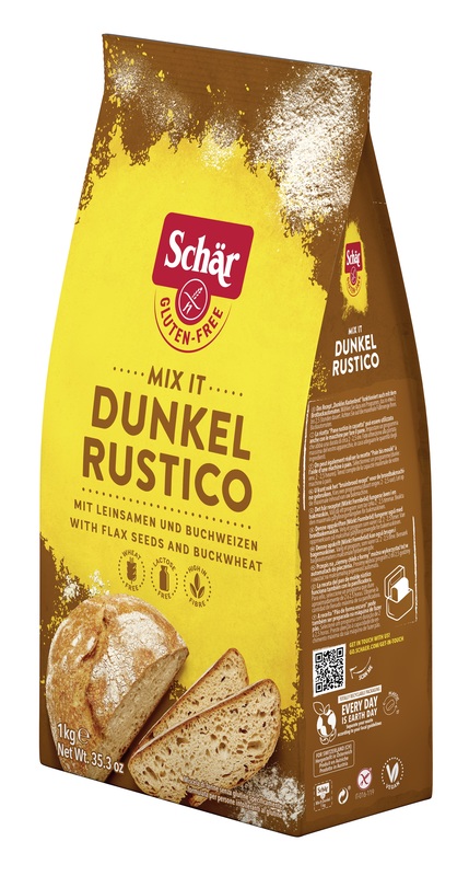 SCHAR MIX IT DUNKEL RUSTICO SENZA GLUTINE SENZA LATTOSIO 1 KG - pharmaonline24.it