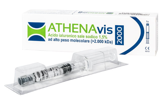 SIRINGA INTRA-ARTICOLARE ATHENAVIS 2000 ACIDO IALURONICO 1,5% 30 MG 2 ML 3 PEZZI - pharmaonline24.it