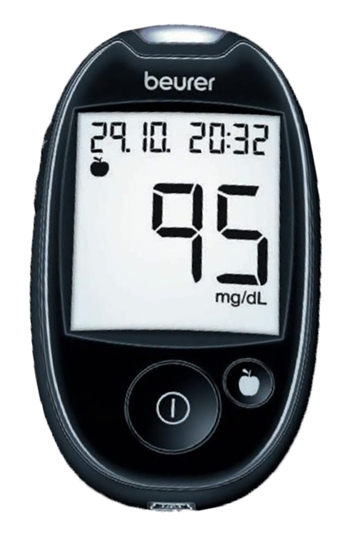 BEURER GLUCOMETRO GL44 METER MG/DL NERO - pharmaonline24.it