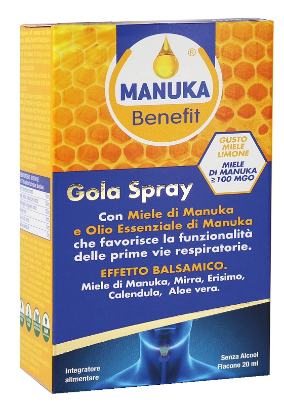 MANUKA BENEFIT GOLA SPRAY 20 ML - pharmaonline24.it