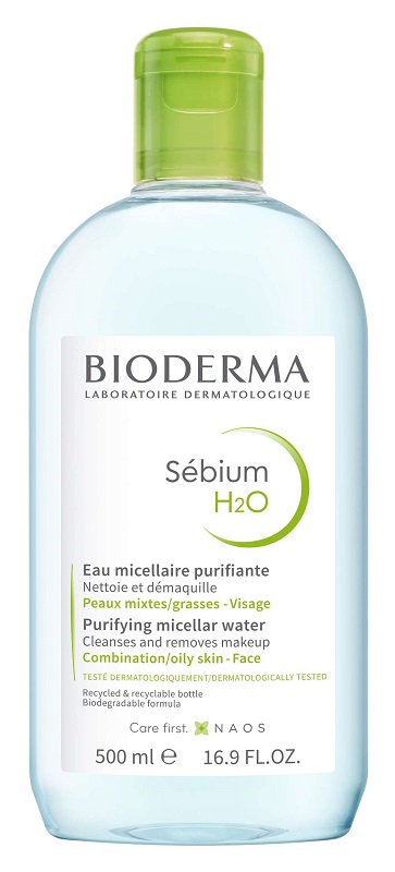 SEBIUM H2O ACQUA MICELLARE DETERGENTE PURIFICANTE 500 ML - pharmaonline24.it