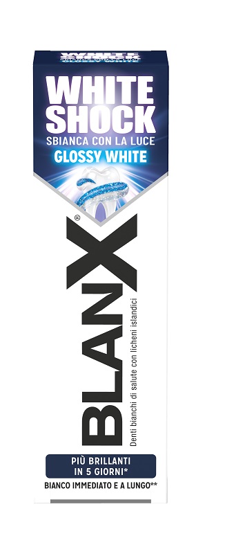 BLANX WHITE SHOCK SBIANCANTE DENTI 75 ML - pharmaonline24.it
