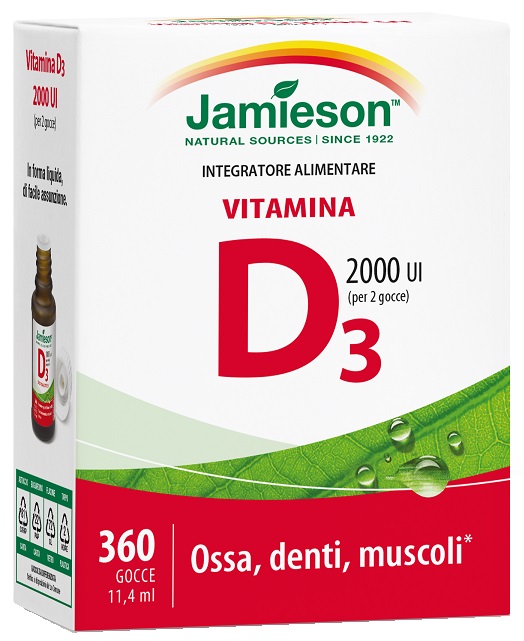 JAMIESON VITAMINA D GOCCE 11,4 ML - pharmaonline24.it