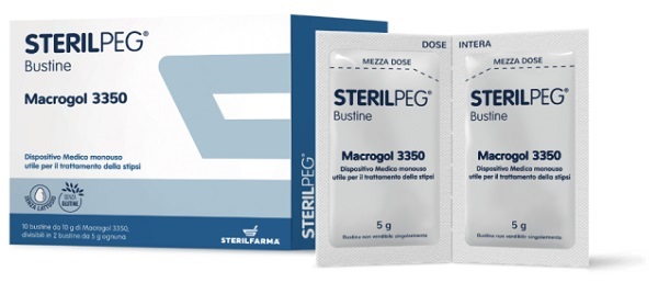 STERILPEG MACROGOL 3350 10 BUSTINE BIPARTITE 10 G - pharmaonline24.it