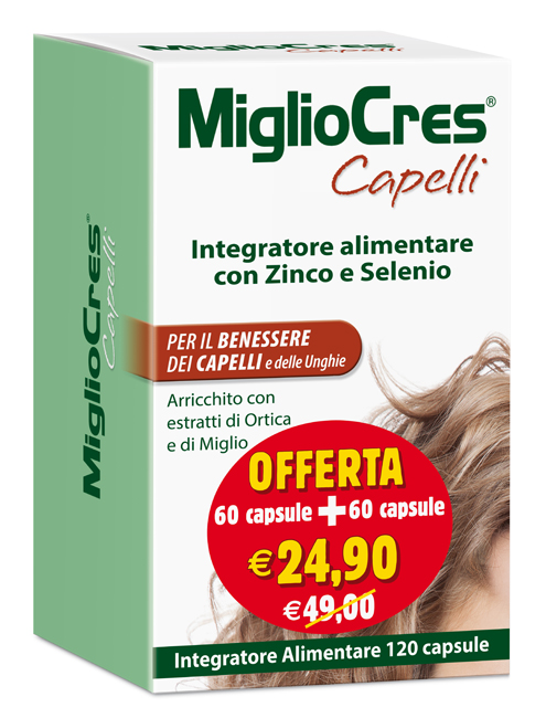 MIGLIOCRES 60+60 CAPSULE 60 G PROMOZIONE - pharmaonline24.it
