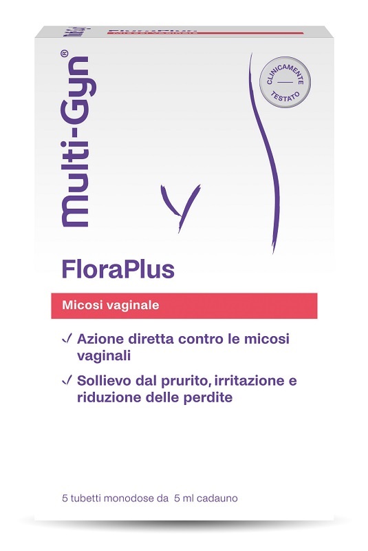 FLORAPLUS MULTI-GYN CANDIDOSI VAGINALE 5 TUBETTI X 5 ML - pharmaonline24.it