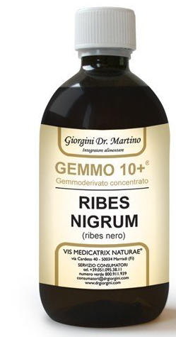 GEMMO 10+ RIBES NERO 500 ML LIQUIDO ANALCOLICO - pharmaonline24.it