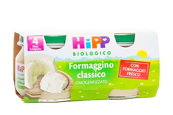 HIPP BIO OMOGENEIZZATO FORMAGGINO CLASSICO 2X80 G - pharmaonline24.it