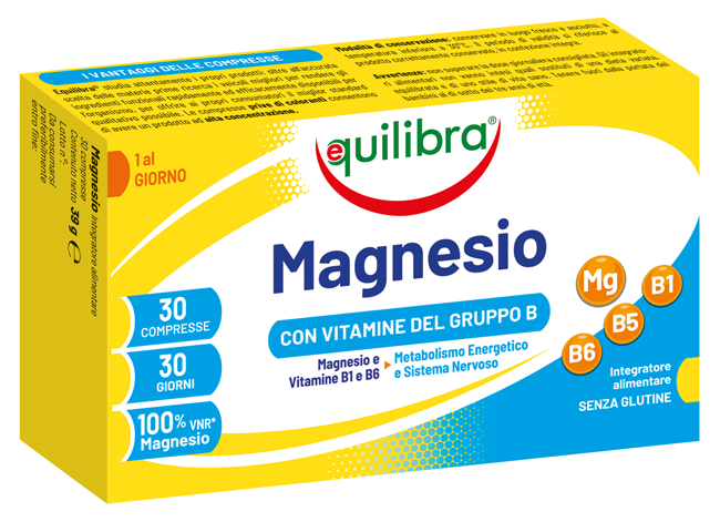 MAGNESIO CON VITAMINE GRUPPO B 30 COMPRESSE - pharmaonline24.it