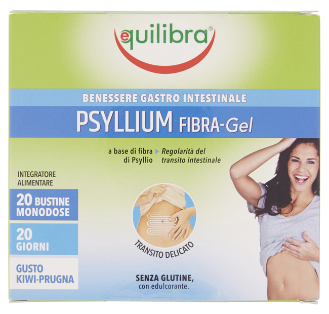 PSYLLIUM FIBRA GEL GUSTO KIWI PRUGNA 20 BUSTINE MONODOSE - pharmaonline24.it
