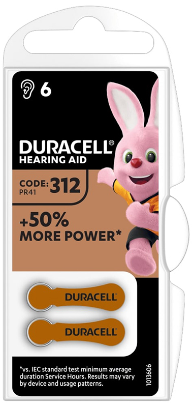DURACELL EASY TAB 312 MARRONE BATTERIA PER APPARECCHIO ACUSTICO - pharmaonline24.it