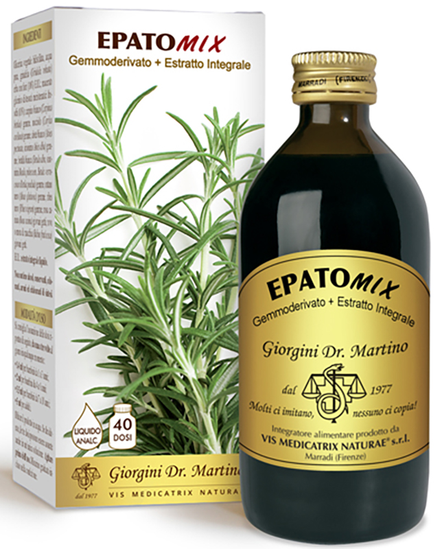 EPATOMIX GEMMODERIVATO + ESTRATTO INTEGRALE SENZA ALCOOL 200 ML - pharmaonline24.it