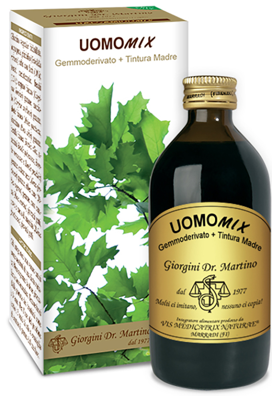 UOMOMIX GEMMODERIVATO + TINTURA MADRE SENZA ALCOOL 200 ML - pharmaonline24.it