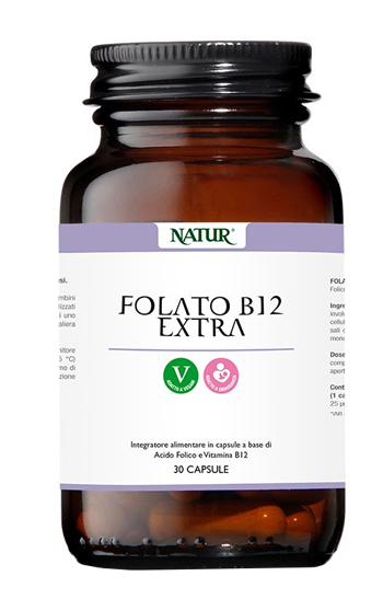 FOLATO B12 EXTRA 30 CAPSULE - pharmaonline24.it