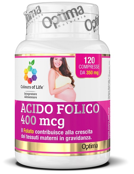 COLOURS OF LIFE ACIDO FOLICO 400 MCG 120 COMPRESSE 350 MG - pharmaonline24.it