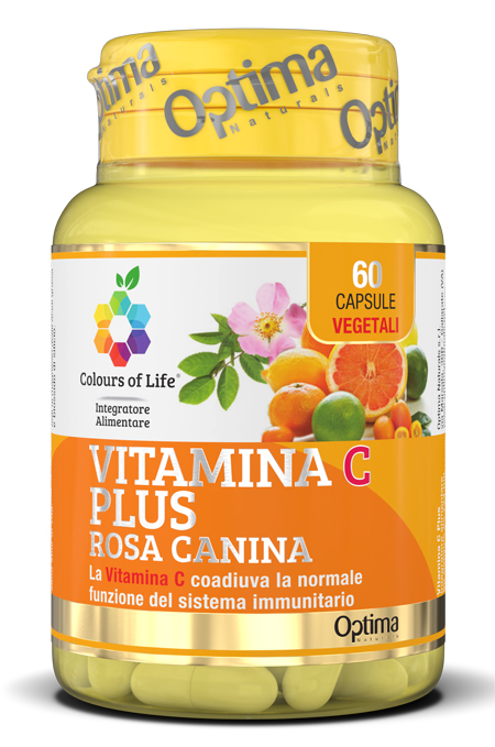 COLOURS OF LIFE VITAMINA C PLUS ROSA CANINA 60 CAPSULE VEGETALI 724 MG - pharmaonline24.it
