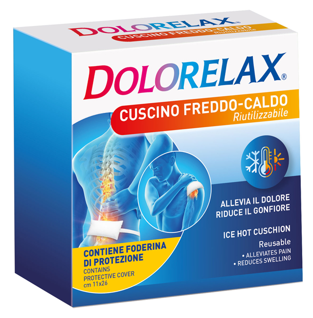 DOLORELAX ICE HOT CUSCINO RIUTILIZZABILE 11X26 CM 2 PEZZI - pharmaonline24.it