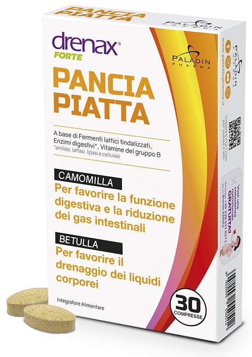 DRENAX FORTE PANCIA PIATTA 30 COMPRESSE - pharmaonline24.it