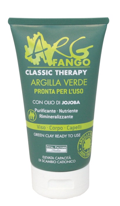 ARGFANGO CLASSIC THERAPY ARGILLA VERDE PRONTA PER L'USO PER VISO CORPO E CAPELLI 150 ML - pharmaonline24.it