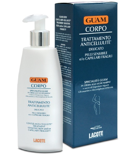 GUAM CREMA CORPO TRATTAMENTO ANTICELLULITE DELICATO PER PELLI SENSIBILI E O CAPILLARI FRAGILI 200 ML - pharmaonline24.it