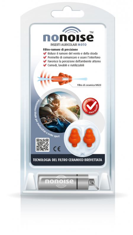 NONOISE MOTO INSERTO AURICOLARE 2 TAPPI - pharmaonline24.it