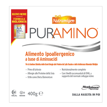 NUTRAMIGEN PURAMINO BARATTOLO 400 G - pharmaonline24.it