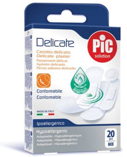 CEROTTO PIC DELICATE MIX 20 CEROTTI ANTIBATTERICO - pharmaonline24.it