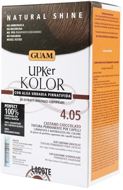 GUAM UPKER KOLOR TINTA CAPELLI 4,05 CASTANO CIOCCOLATO CON ALGA UNDARIA PINNATIFIDA - pharmaonline24.it