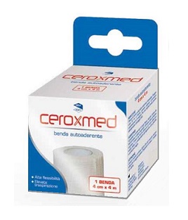 BENDA ELASTICA AUTOADERENTE CEROXMED 4 X 400 CM 1 PEZZO - pharmaonline24.it
