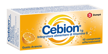 CEBION EFFERVESCENTI VITAMINA C ARANCIA 10 COMPRESSE - pharmaonline24.it