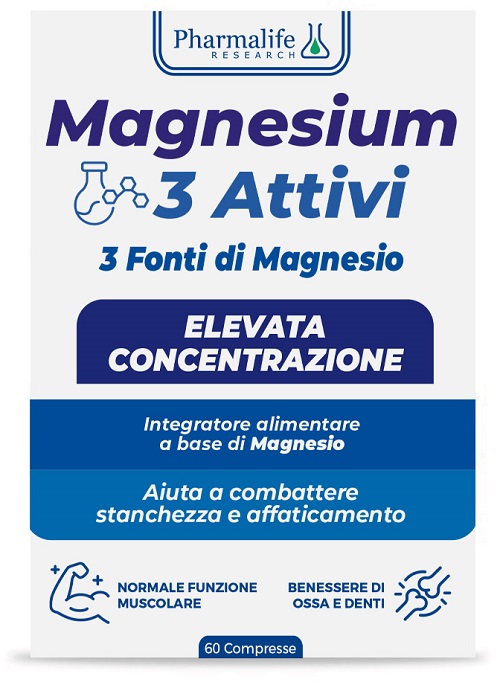 MAGNESIUM 3 ATTIVI 60 COMPRESSE - pharmaonline24.it