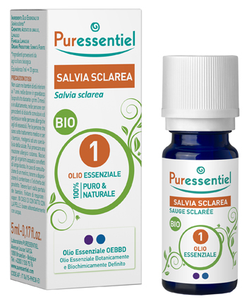 PURESSENTIEL SALVIA SCLAREA OLIO ESSENZIALE BIO 10 ML - pharmaonline24.it