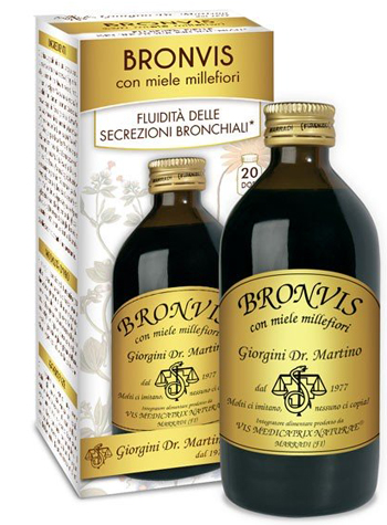 BRONVIS CON MIELE MILLEFIORI 200 ML - pharmaonline24.it
