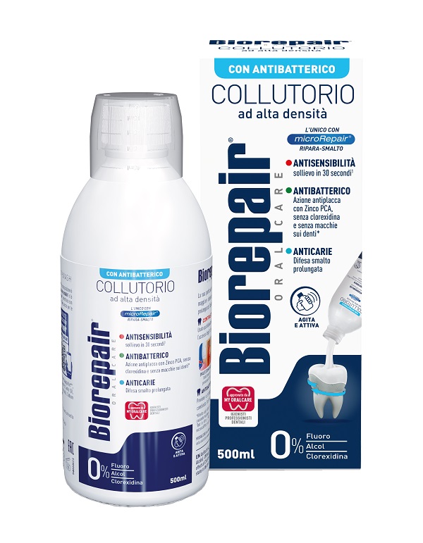 BIOREPAIR ORAL CARE COLLUTORIO ALTA INTENSITA' 3IN1 ANTISENSIBILITA', ANTIBATTERICO, ANTICARIE 500 ML - pharmaonline24.it