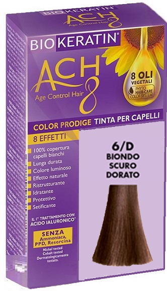 BIOKERATIN ACH8 COLOR PRODIGE 6/D BIONDO SCURO DORATO - pharmaonline24.it