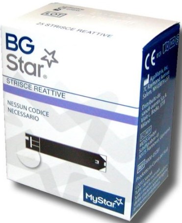 STRISCE REATTIVE MISURAZIONE GLICEMIA BGSTAR MYSTAR 50 PEZZI - pharmaonline24.it