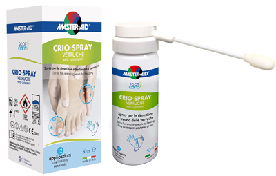 CRIO SPRAY VERRUCHE MASTER-AID FOOTCARE 50 ML E1 - pharmaonline24.it