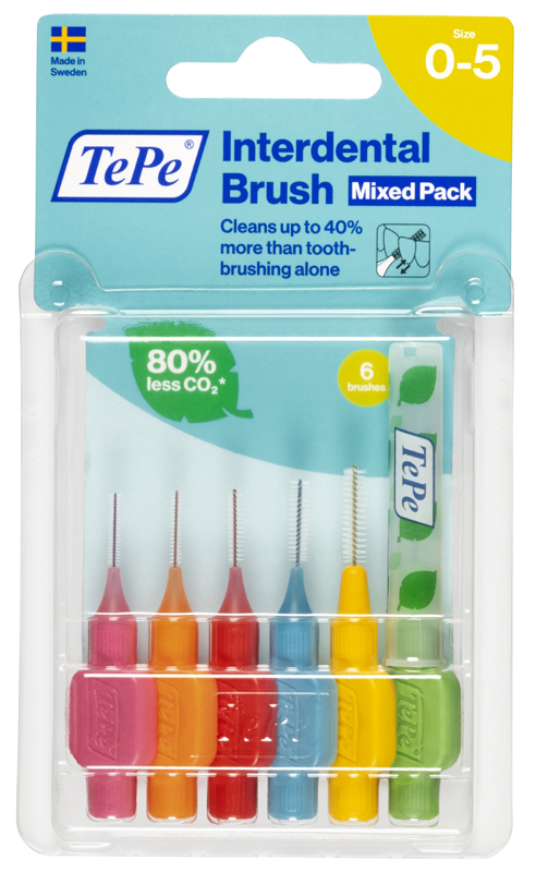 TEPE SCOVOLINI MISTI ROSA/VERDE 6 PEZZI - pharmaonline24.it