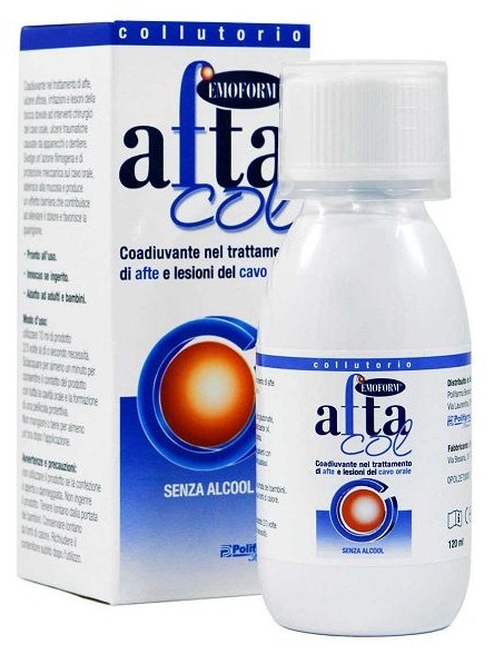 AFTACOL EMOFORM COLLUTORIO PER IGIENE DENTALE 120 ML - pharmaonline24.it
