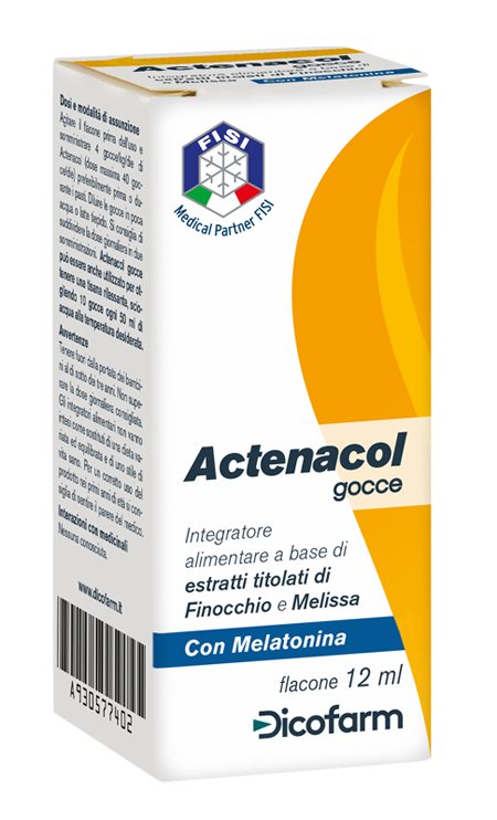 ACTENACOL GOCCE 12 ML CON MELATONINA - pharmaonline24.it