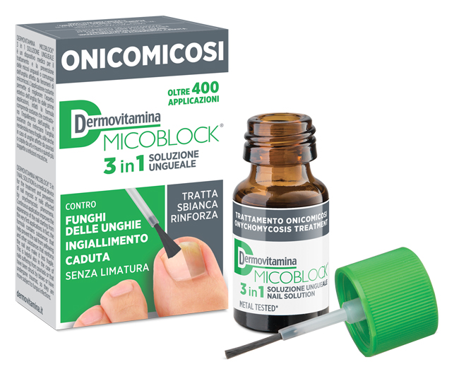 DERMOVITAMINA MICOBLOCK 3 IN 1 ONICOMICOSI SOLUZIONE UNGUEALE 7 ML - pharmaonline24.it
