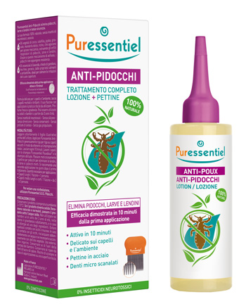 LOZIONE ANTIPIDOCCHI 100 ML + PETTINE PURESSENTIEL - pharmaonline24.it